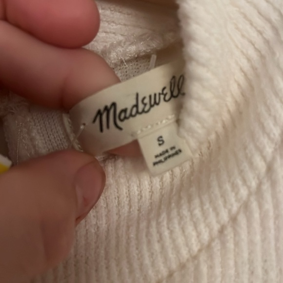 Madewell Weavemix Mockneck Bubble-Sleeve Top size small - Picture 10 of 11